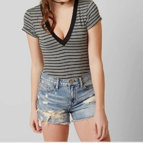 Free People Tops - Striped V-Neck Women's Top